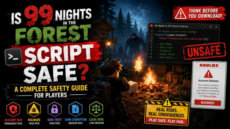 Is 99 Nights in the Forest Script Safe?