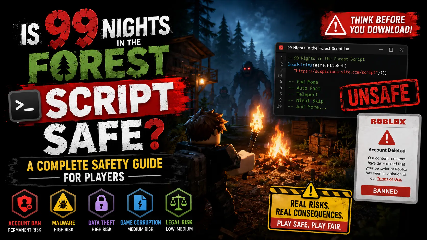 Is 99 Nights in the Forest Script Safe?